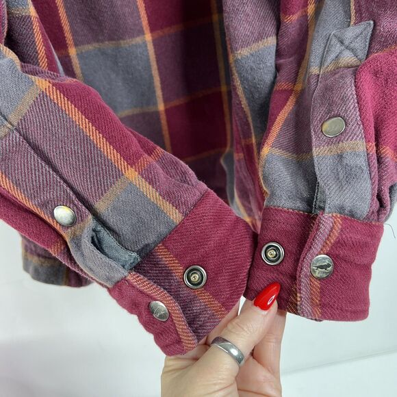 Toad & Co Size S Shirt Jacket Mojac Dos Shirtjac Heavyweight Flannel Snap FLAW - Picture 10 of 16